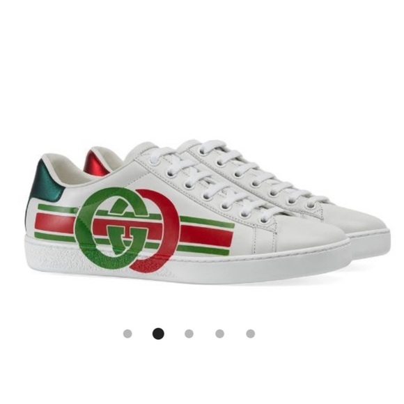 Gucci | Interlocking G’s Ace Sneakers Green Red - Picture 9 of 12